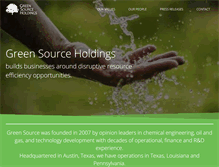 Tablet Screenshot of greensourceholdings.com